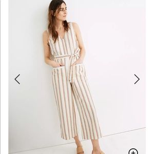Madewell Striped Pull-On Jumpsuit